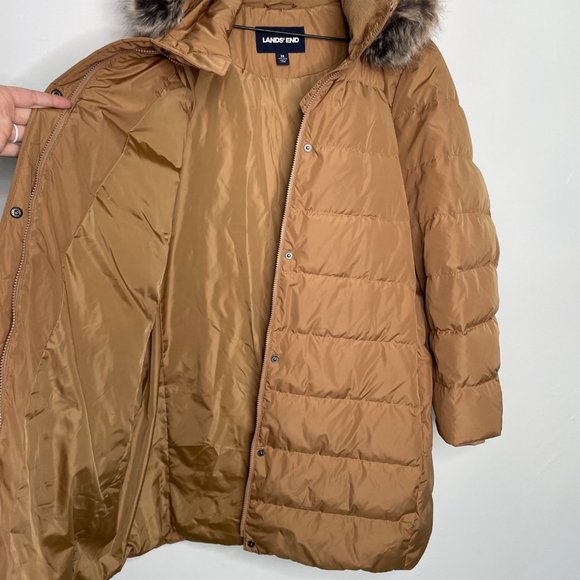 Lands' End Plus Size 3X Women's Down Winter Coat Insulated Puffer - Picture 7 of 10